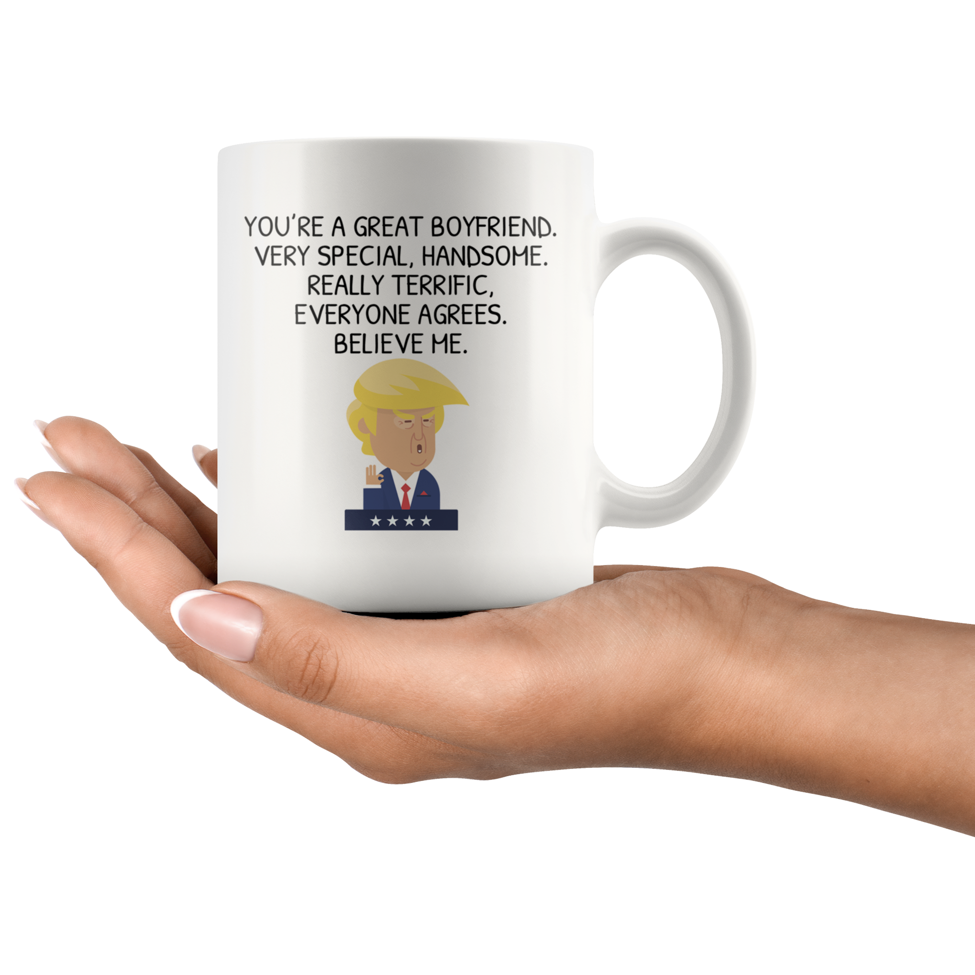 White 11oz Mug - Trump Boyfriend
