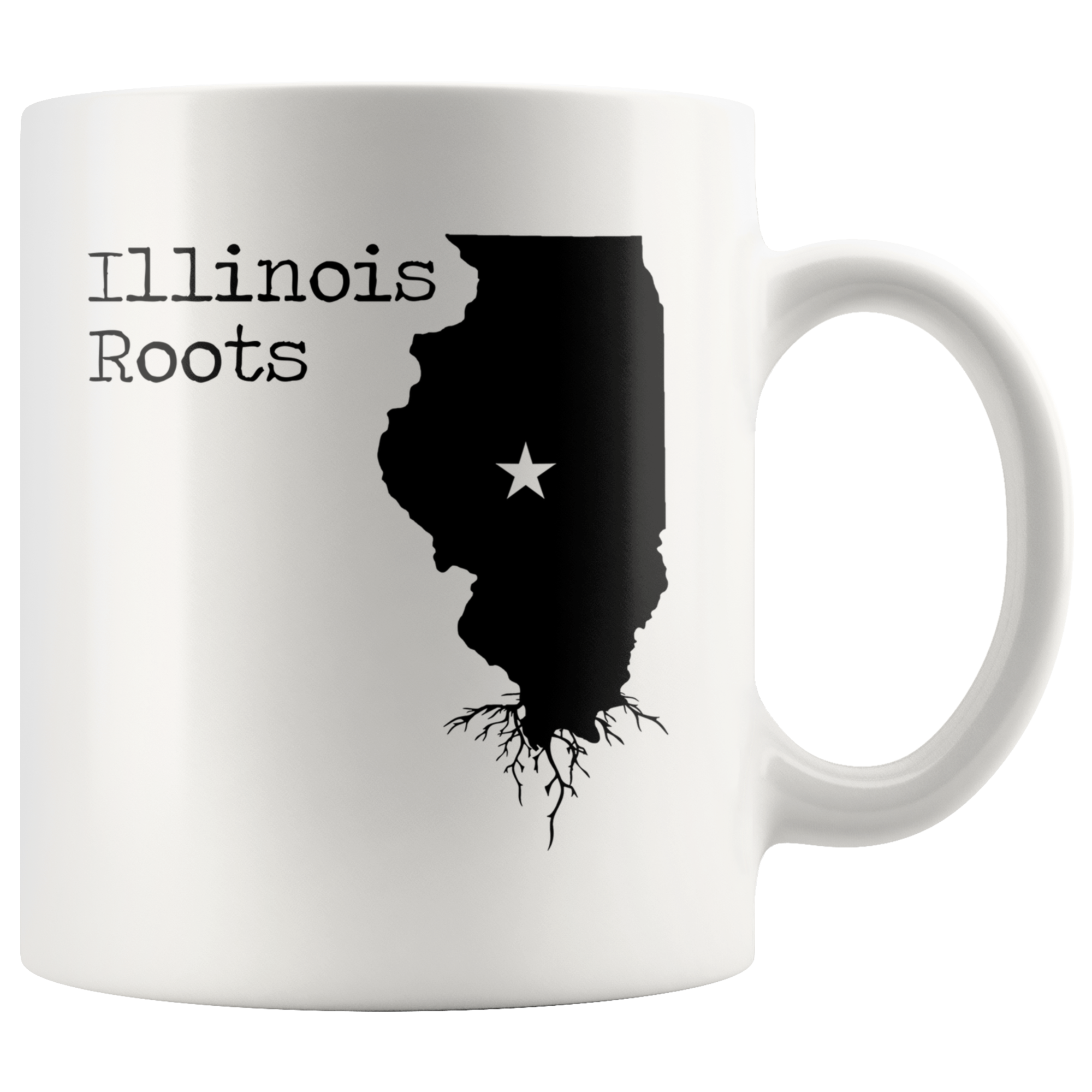White Mugs - Illinois Roots