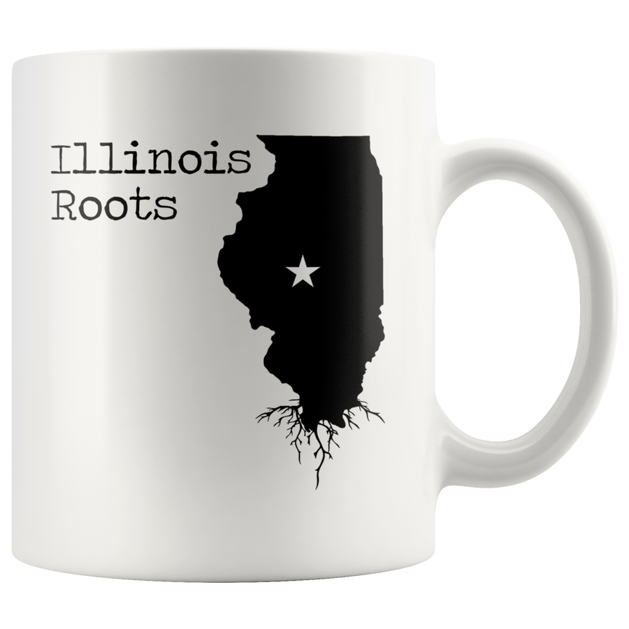 White Mugs - Illinois Roots