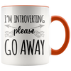 Accent Mug - Introverting Please Go Away