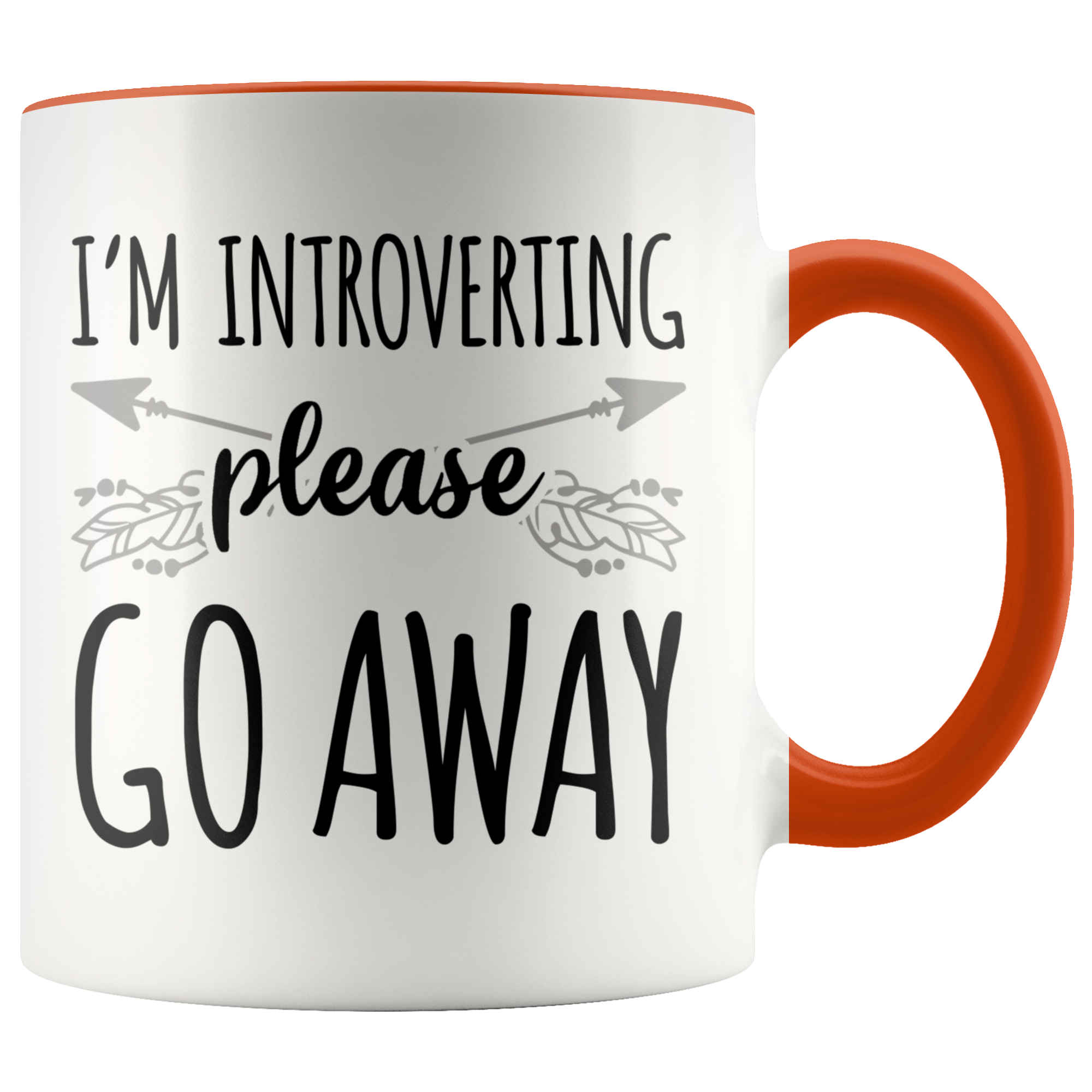 Accent Mug - Introverting Please Go Away