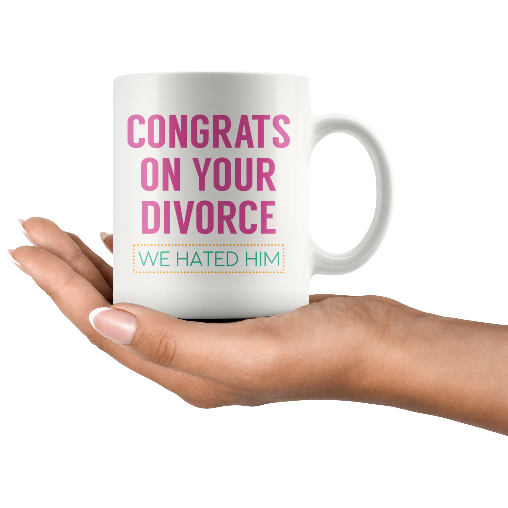 White Mugs - Congrats On Your Divorce