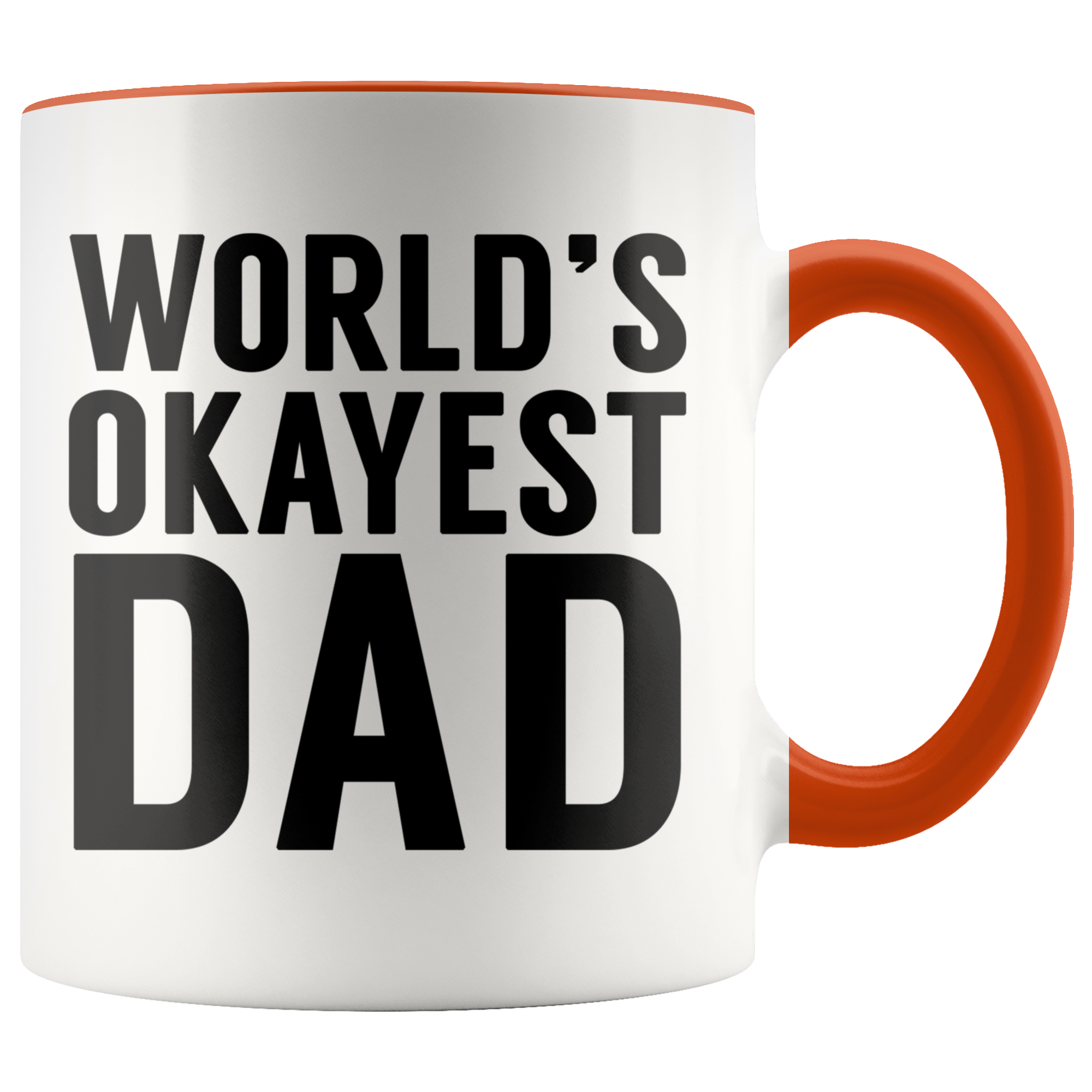 Accent Mug - World's Okayest Dad