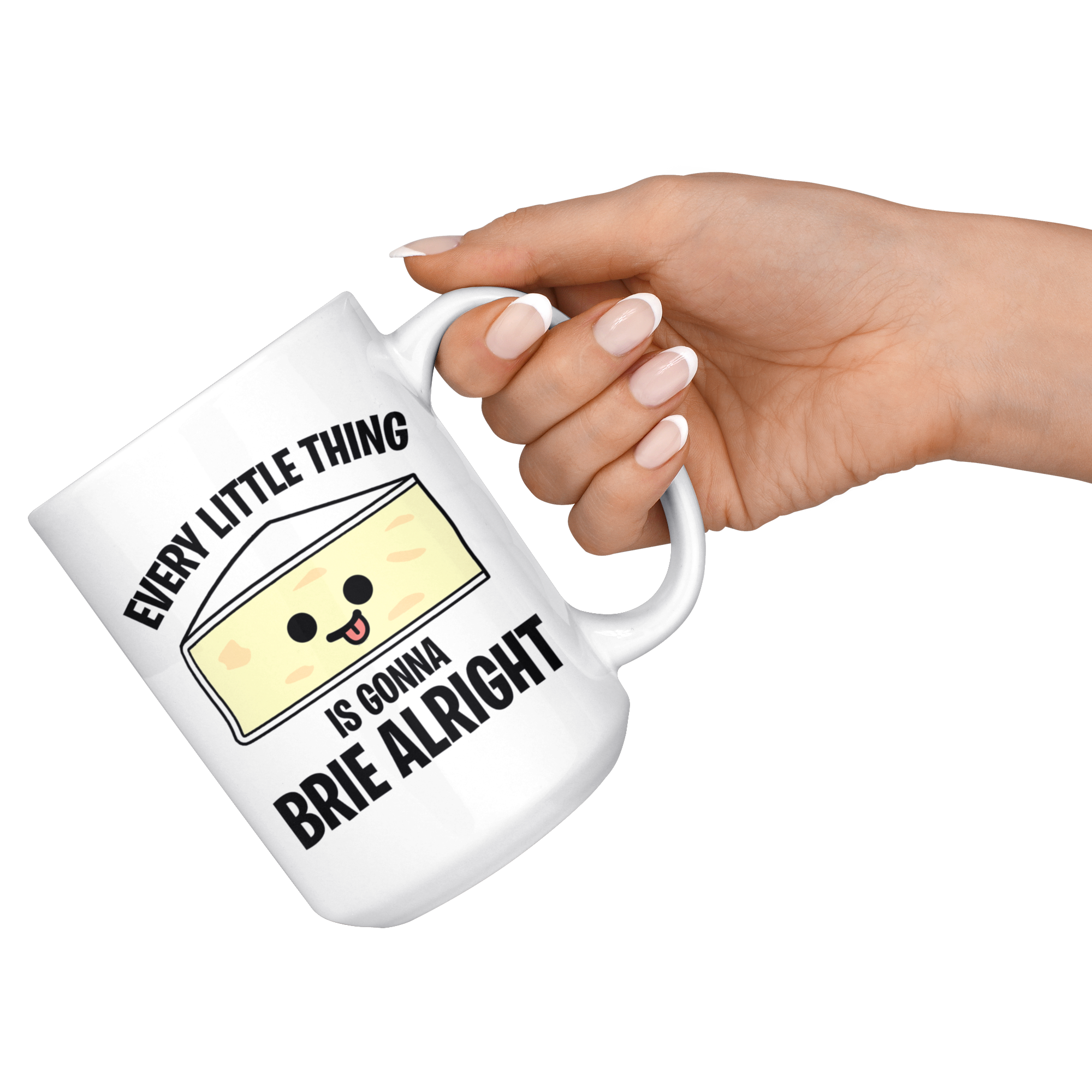 White Mugs - Everything Brie Alright