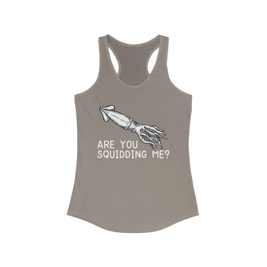Squid Squidding Me SwiftPOD Women's Ideal Racerback Tank