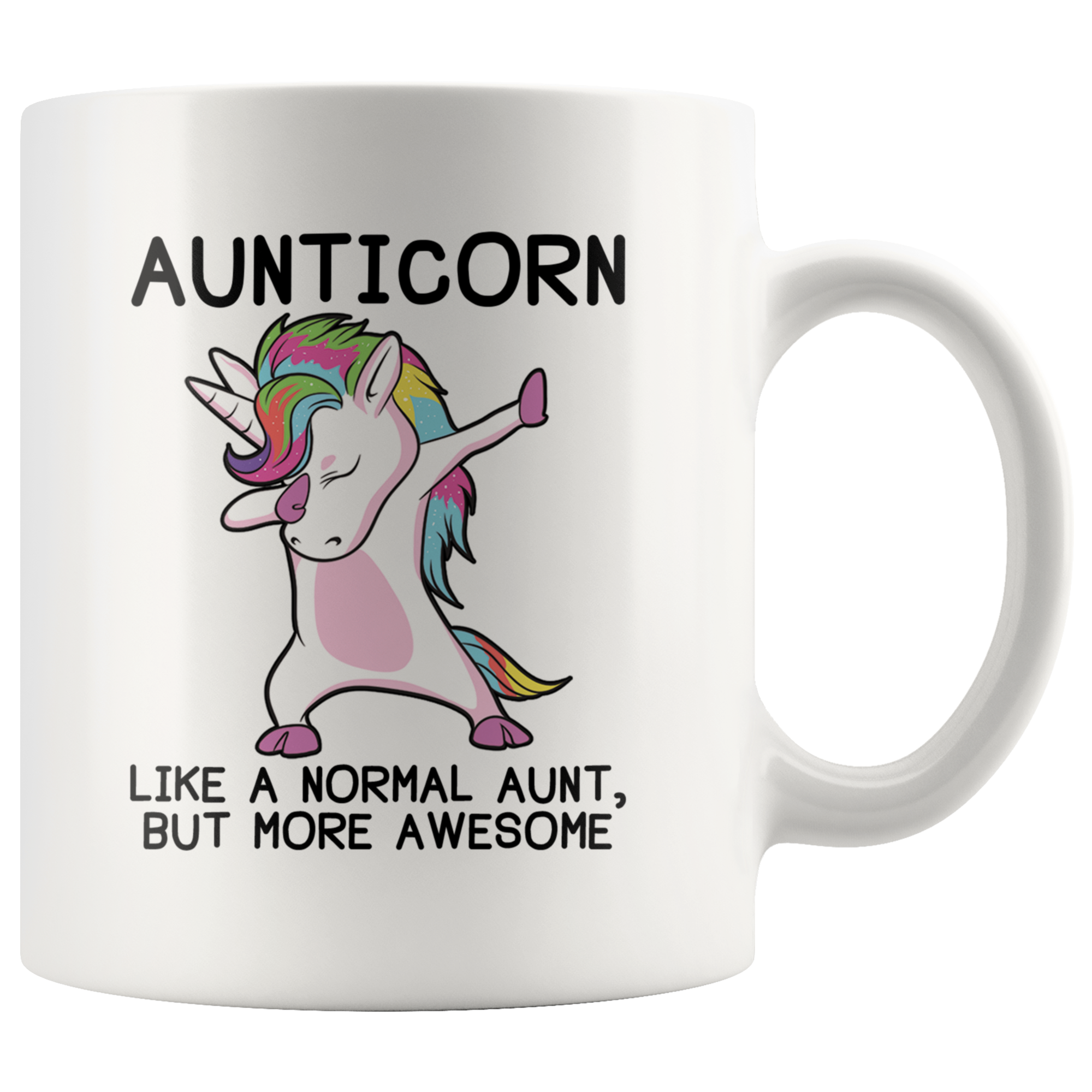 White 11oz Mug - Aunticorn