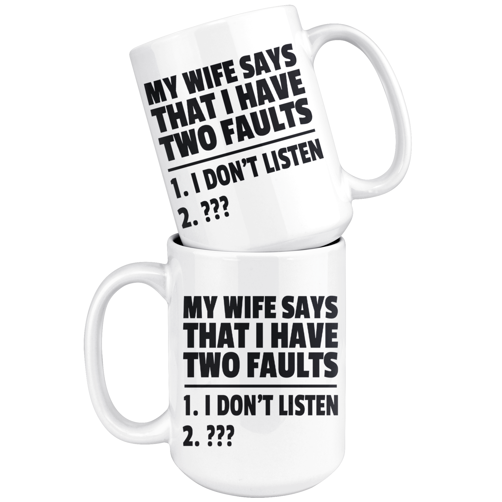 White Mugs - Wife Two Faults