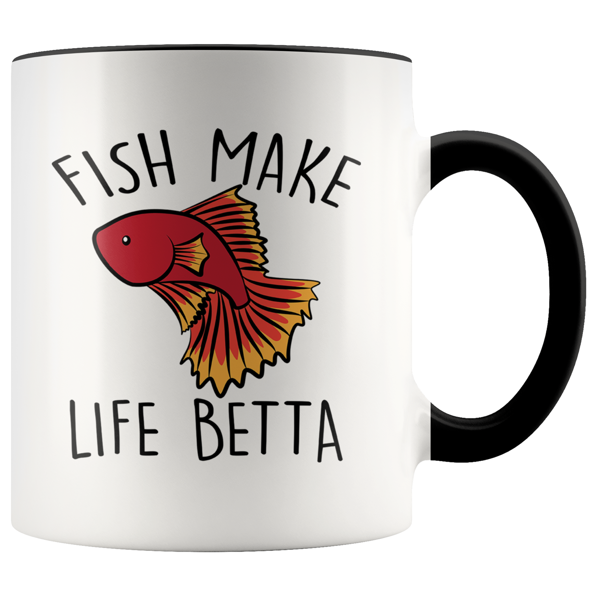 Accent Mug - Fish Make Life Betta