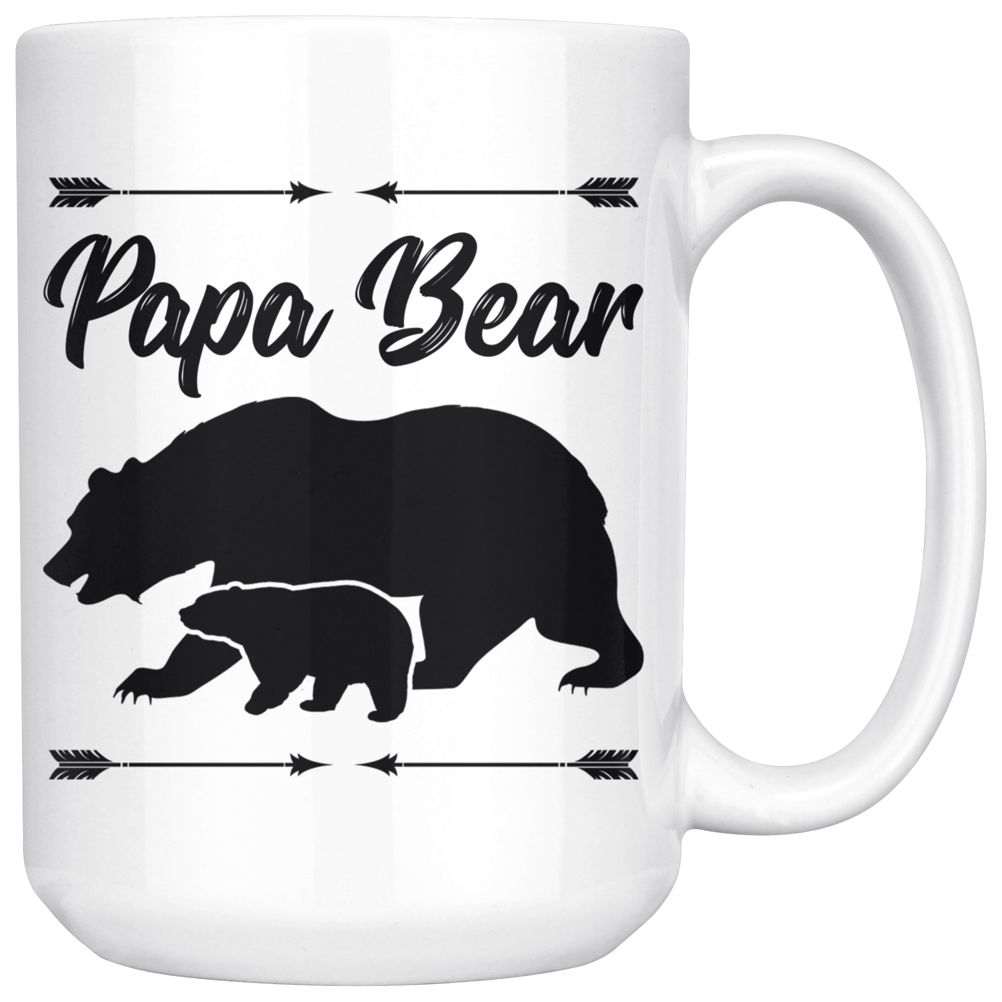 White 15oz Mug - Papa Bear Mug