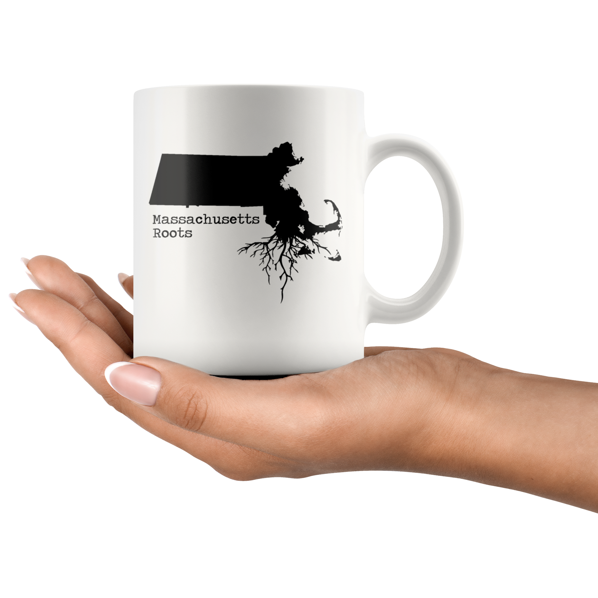 White Mugs - Massachusetts Roots