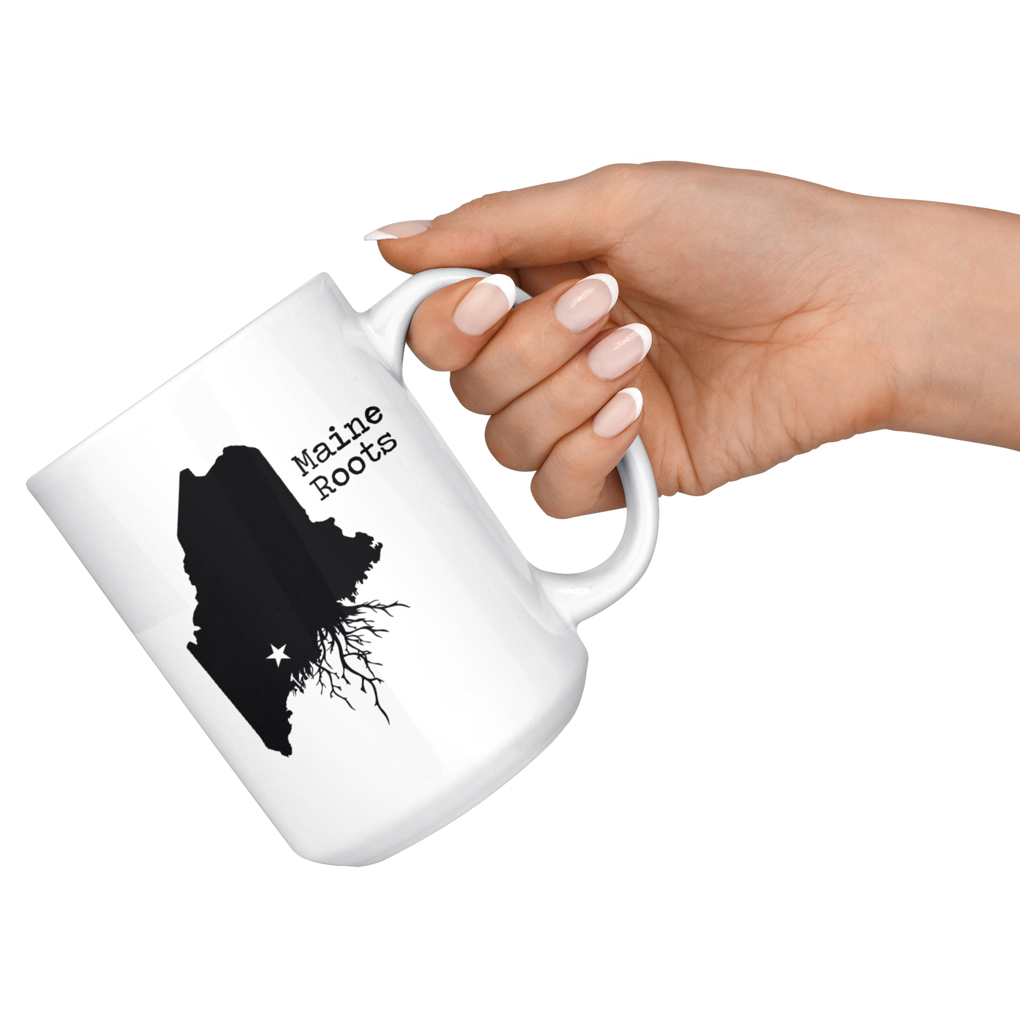White 15oz Mug - Maine Roots