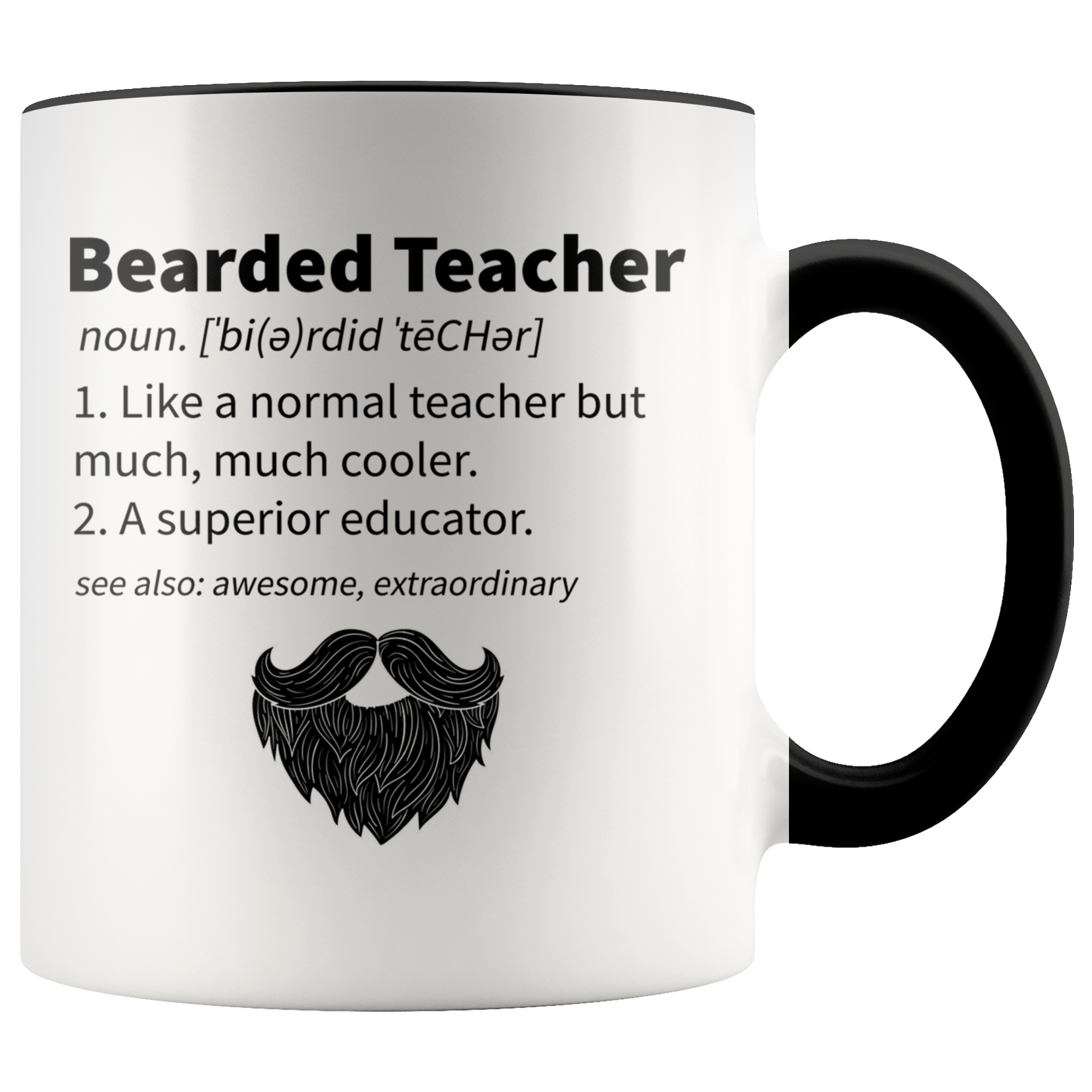 Accent Mug - Bearded Teacher Mug