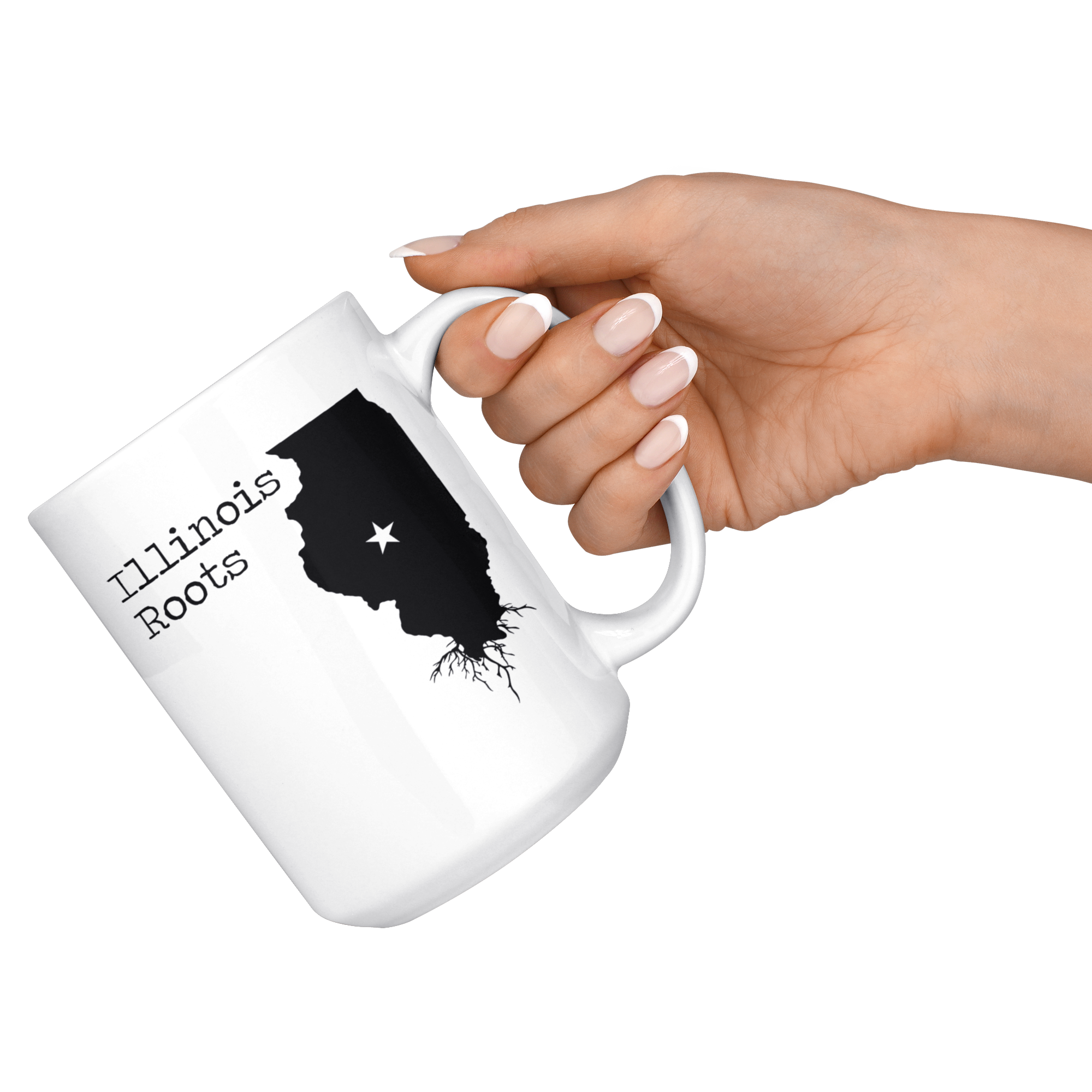 White Mugs - Illinois Roots