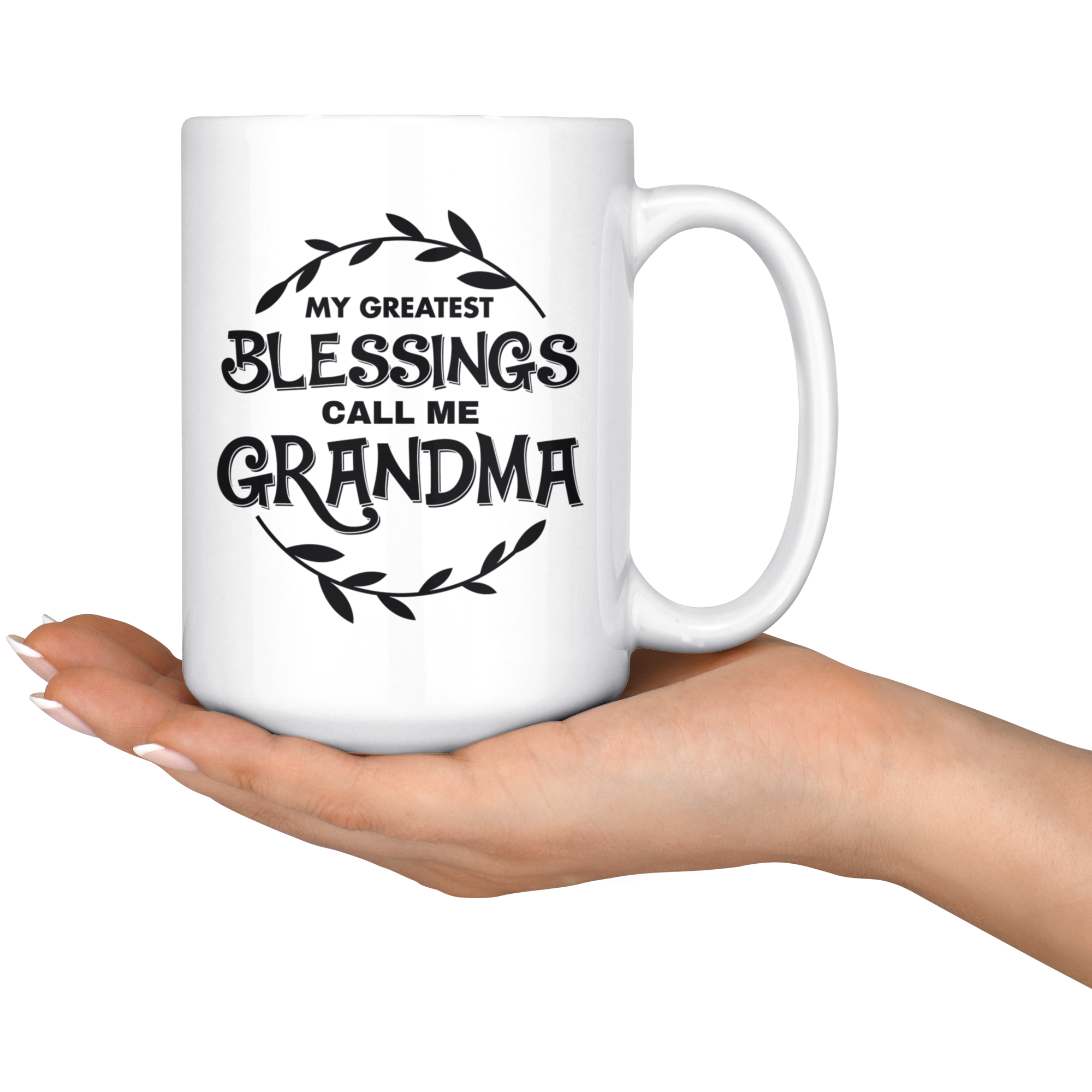 White Mugs - Blessings Grandma