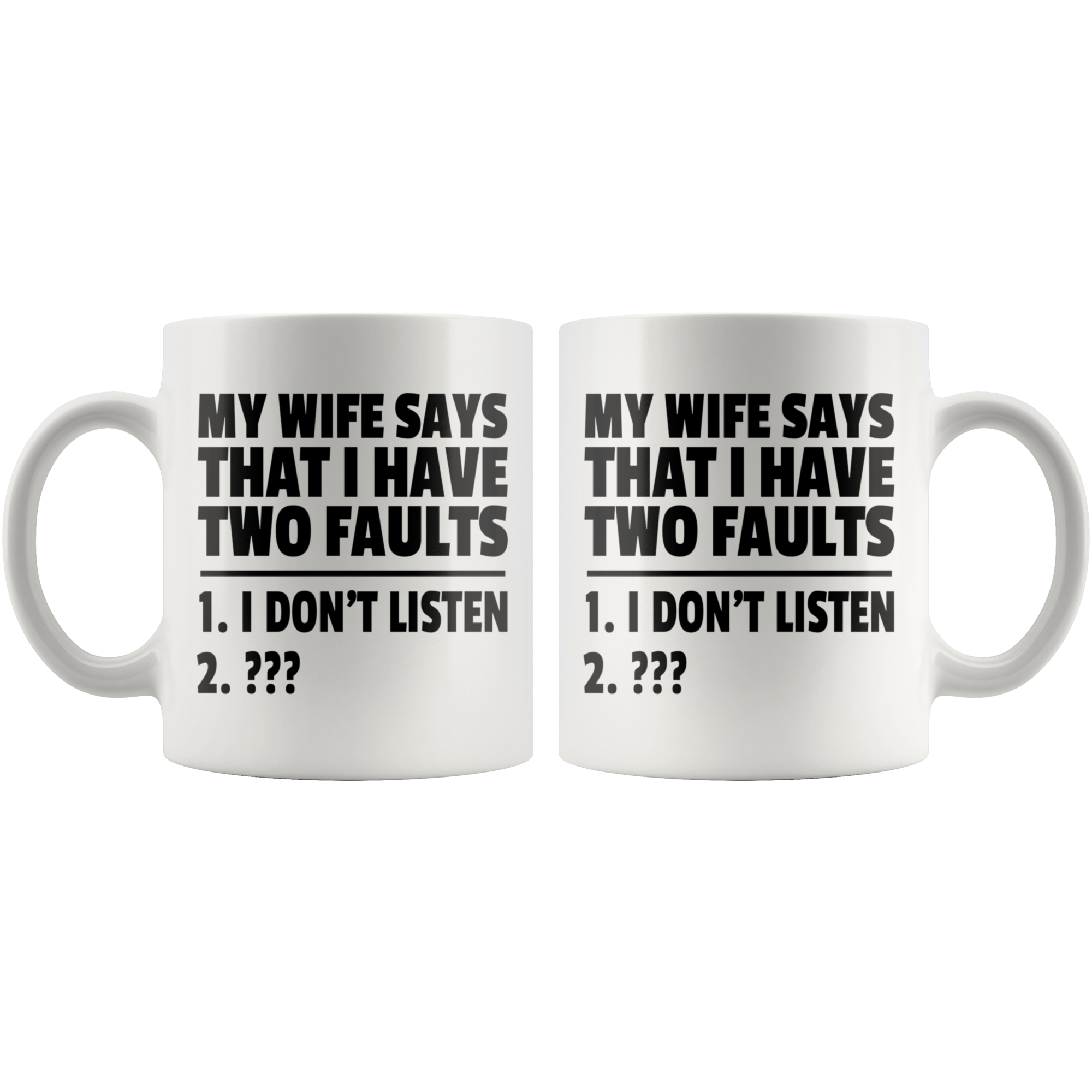 White Mugs - Wife Two Faults