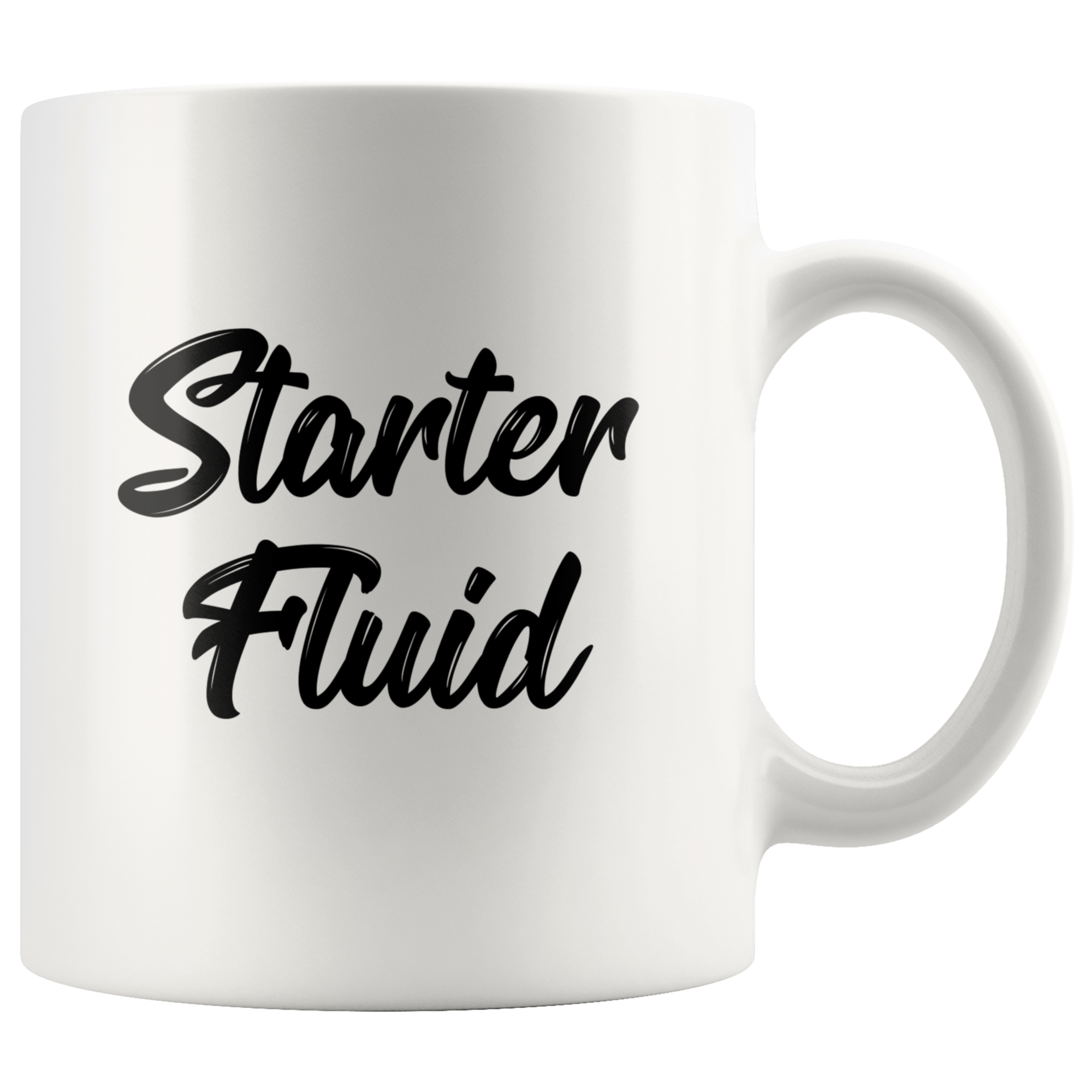 White 11oz Mug - Starter Fluid