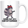 White Mugs - Raccoon Eat Garbage