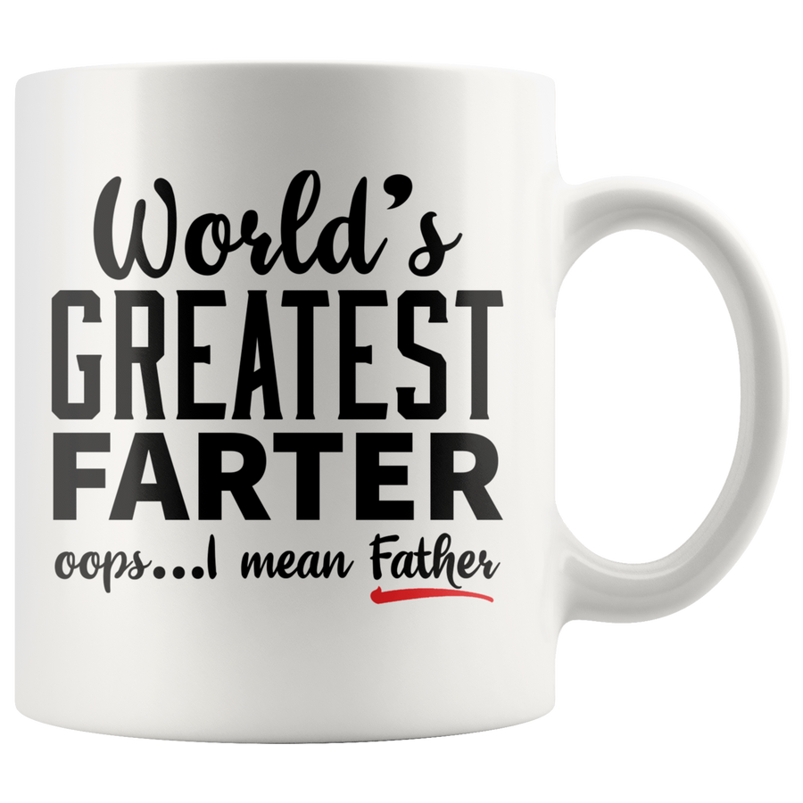 White 11oz Mug - World's Greatest Farter Father
