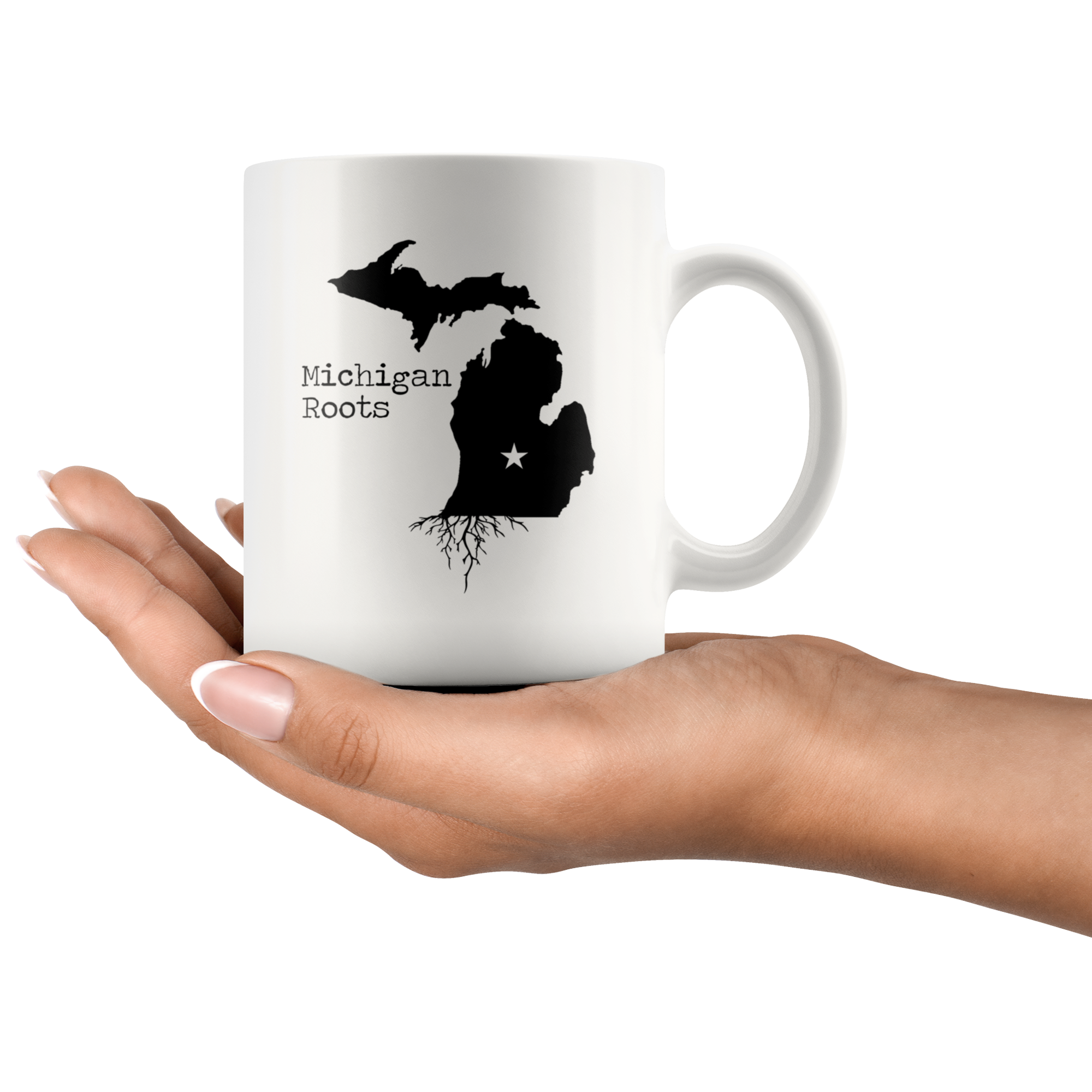 White Mugs - Michigan Roots