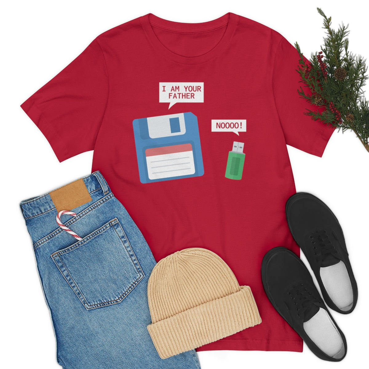 Floppy Disk USB Father TShirtSon UK