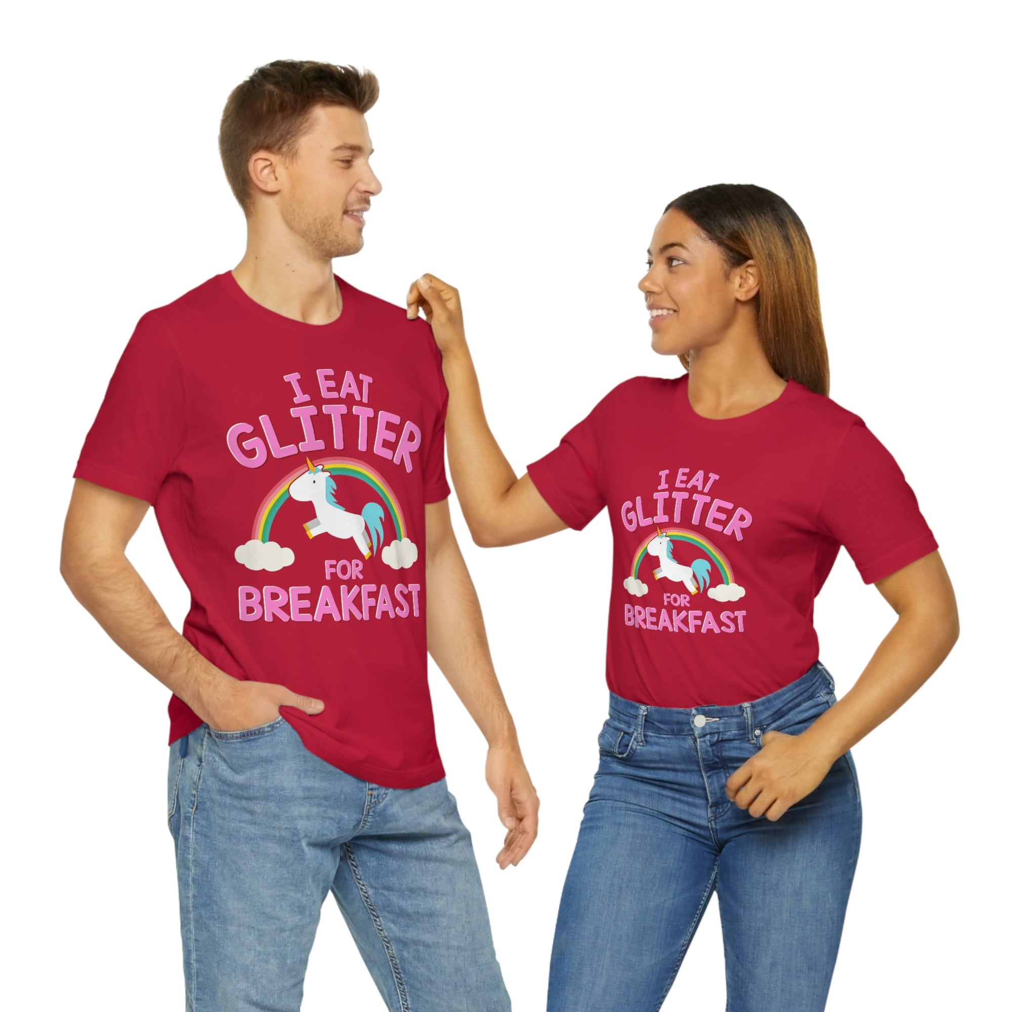 Unicorn Eat Glitter Breakfast TShirtSon UK