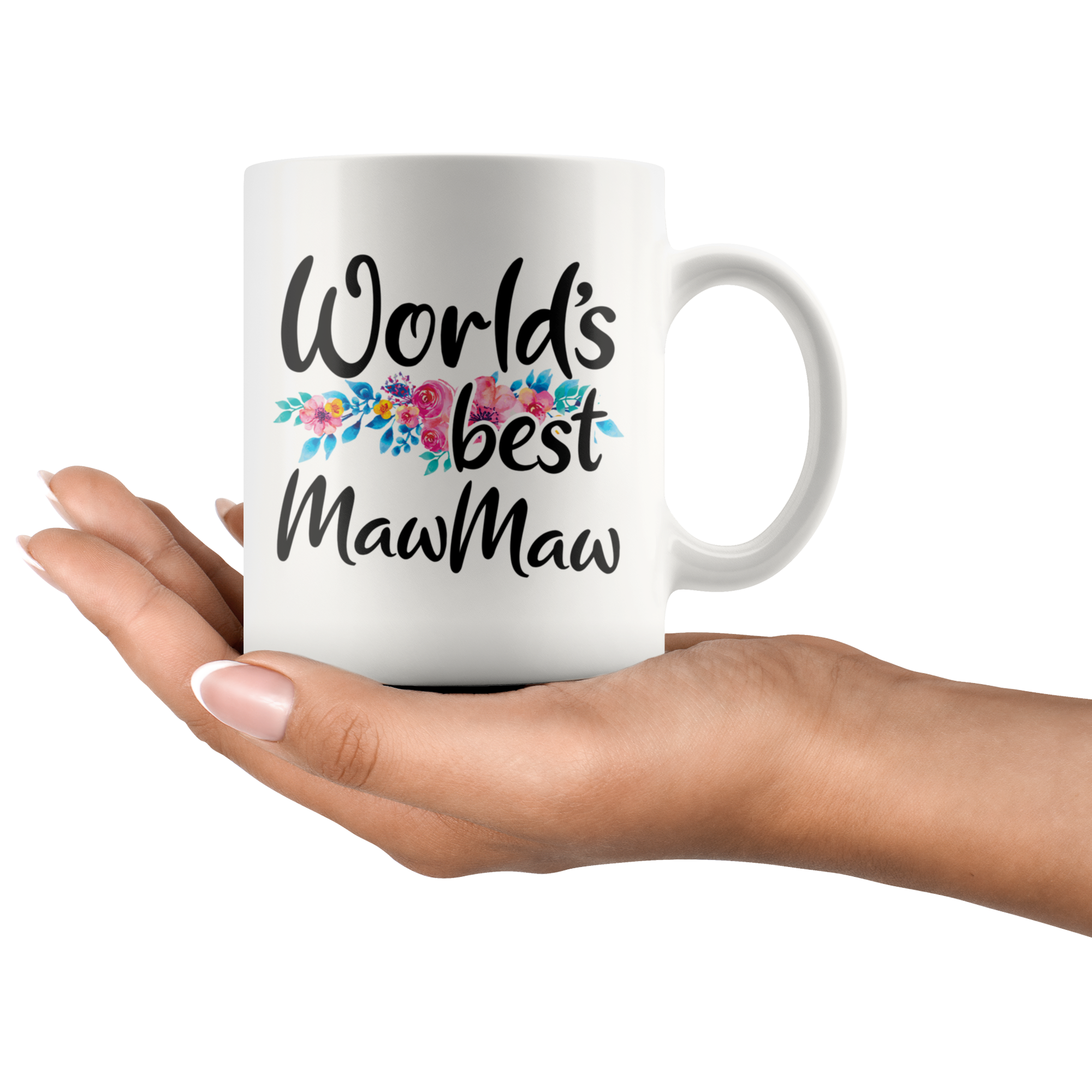 White 11oz Mug - World's Best Mawmaw