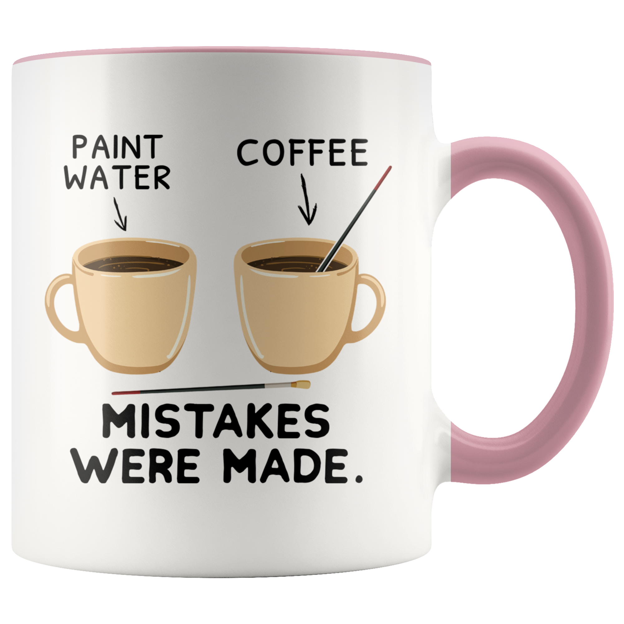 Accent Mug - Paint Mistakes Were Made Art
