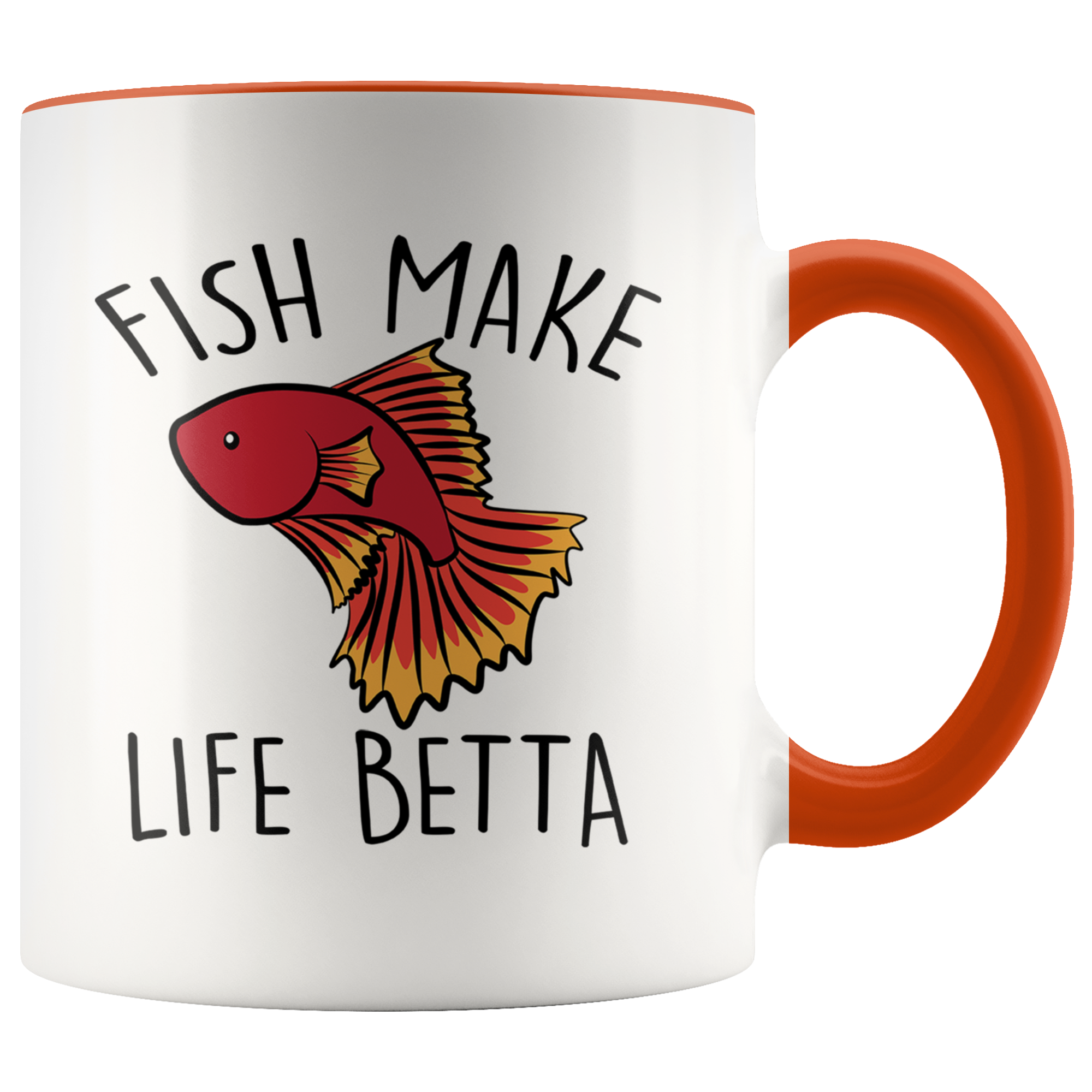 Accent Mug - Fish Make Life Betta