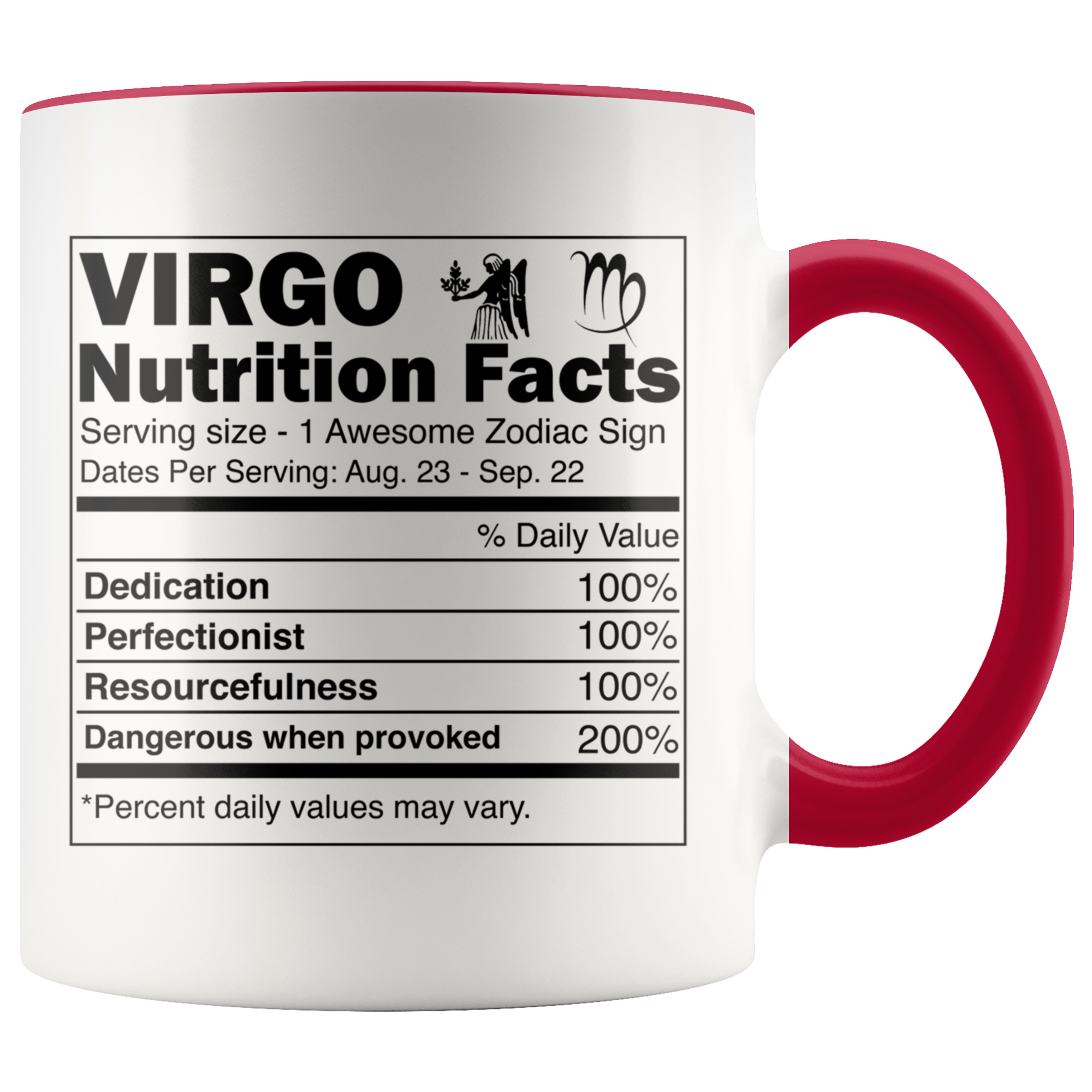 Accent Mug - Virgo Nutrition Facts