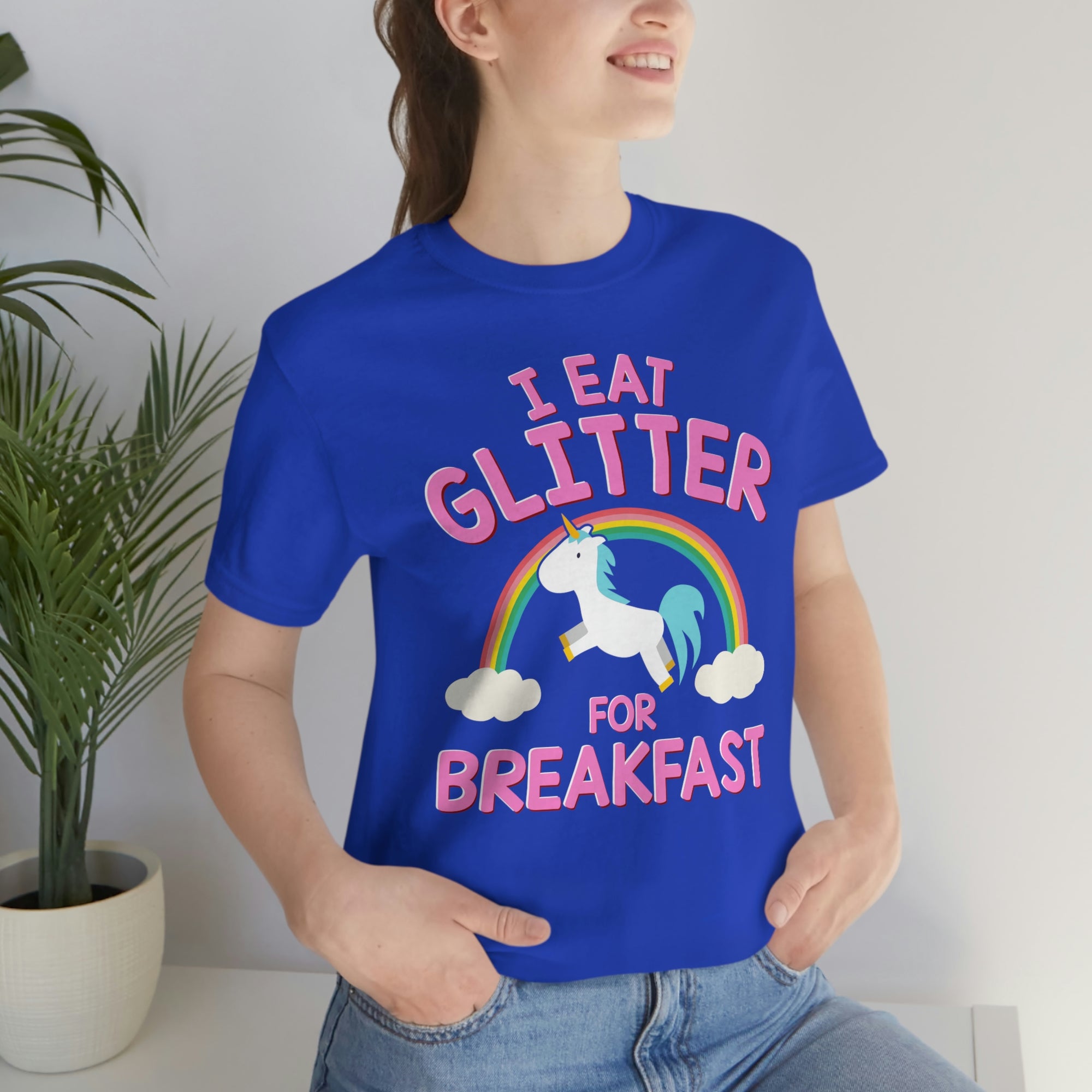 Unicorn Eat Glitter Breakfast TShirtSon UK