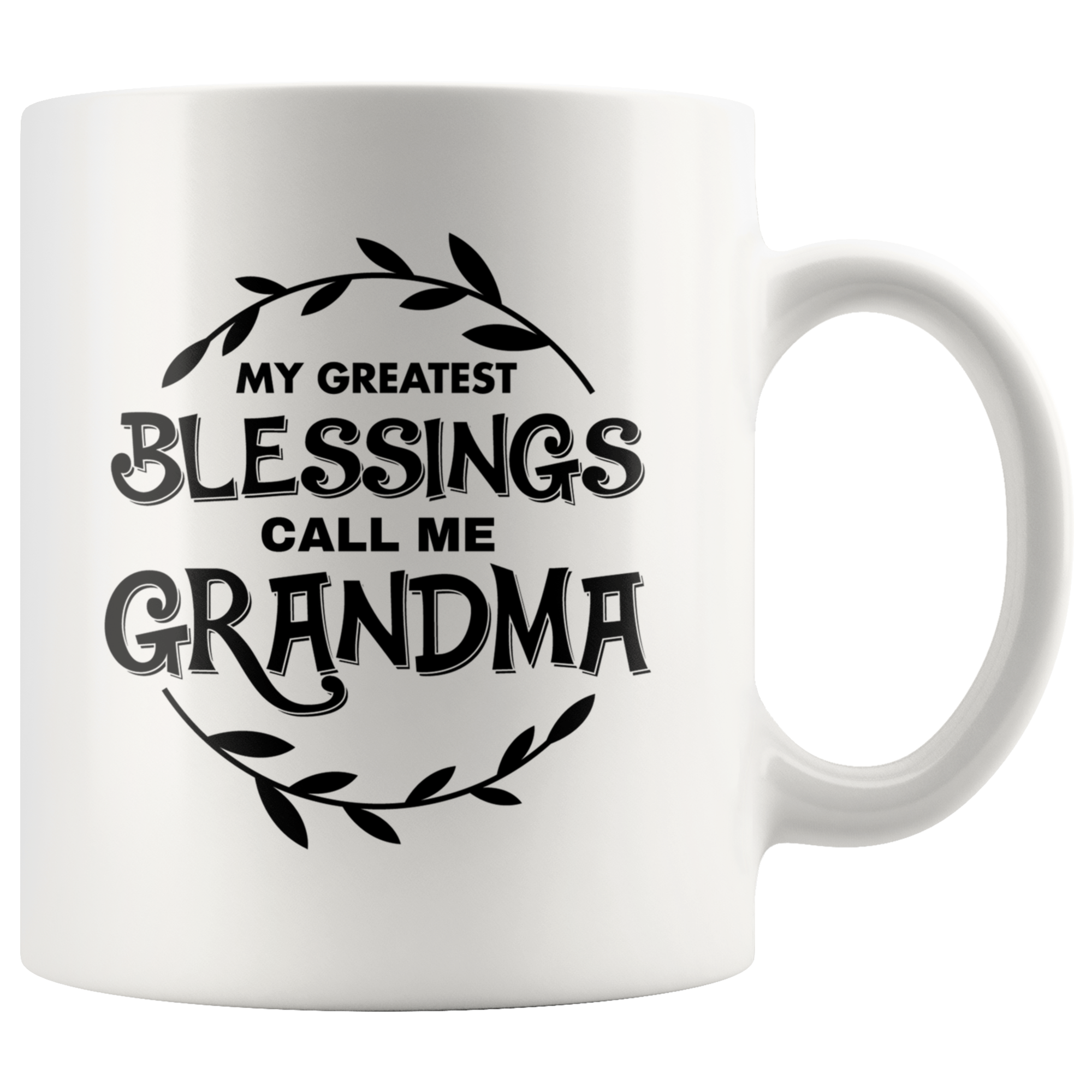 White Mugs - Blessings Grandma