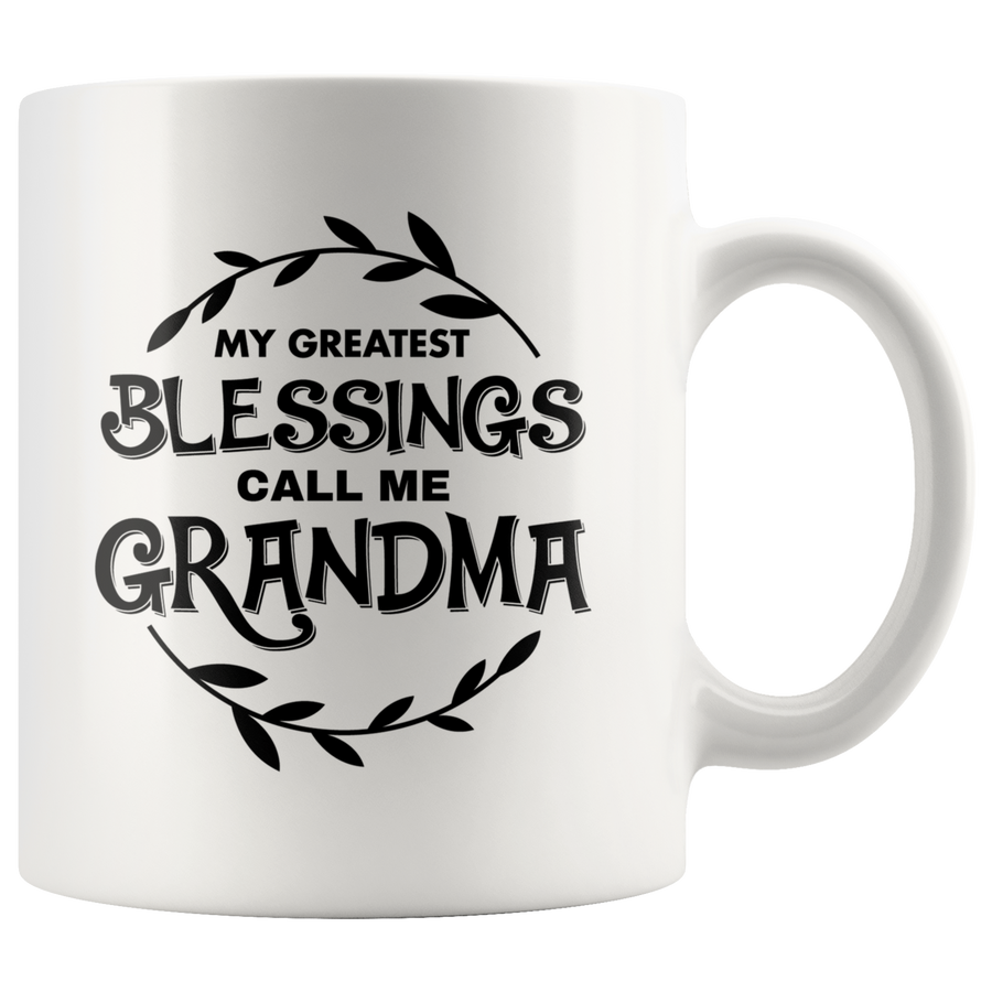 White Mugs - Blessings Grandma