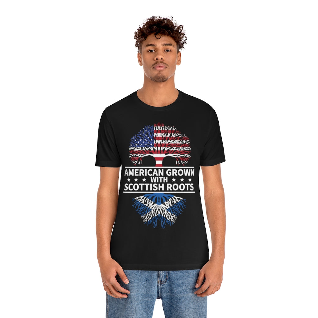 American Grown Scottish Root TshirtSon UK