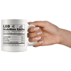 White 11oz Mug - Leo Nutrition Facts