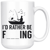 White Mugs - Rather Be Fishing