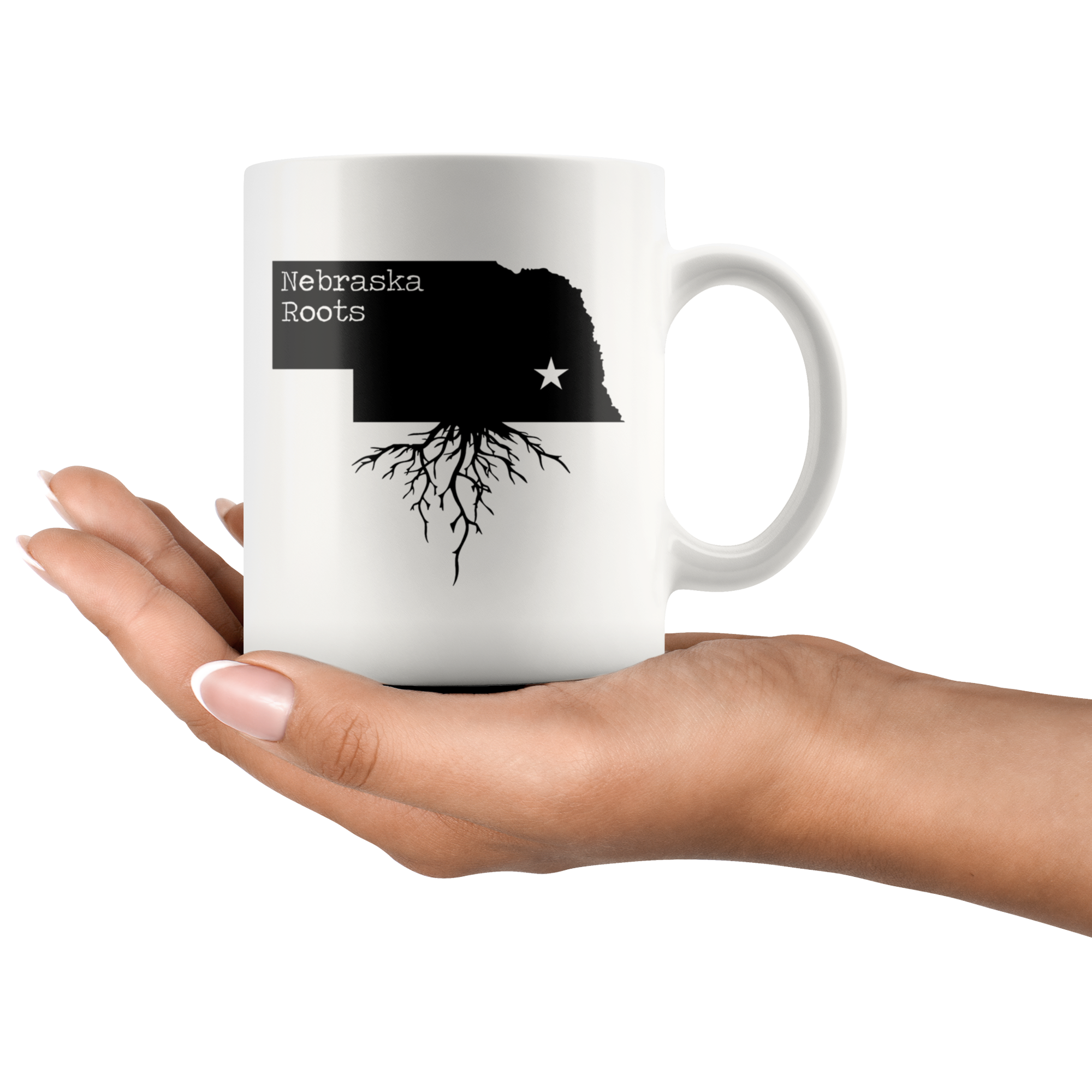 White Mugs - Nebraska Roots