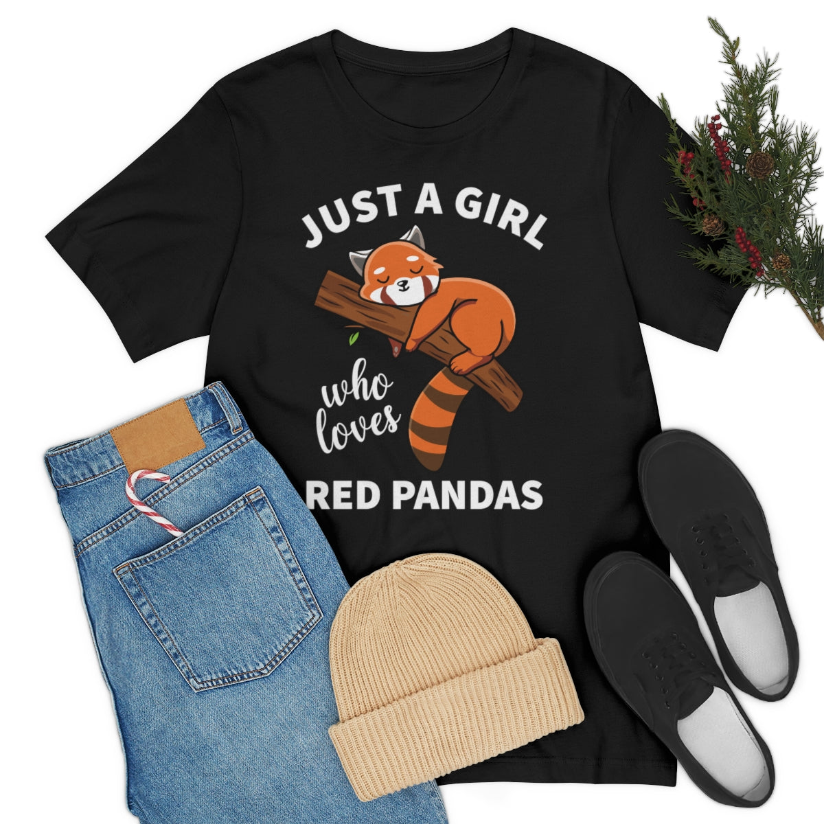 Just a Girl Who Loves Red Pandas TextileDE Germany