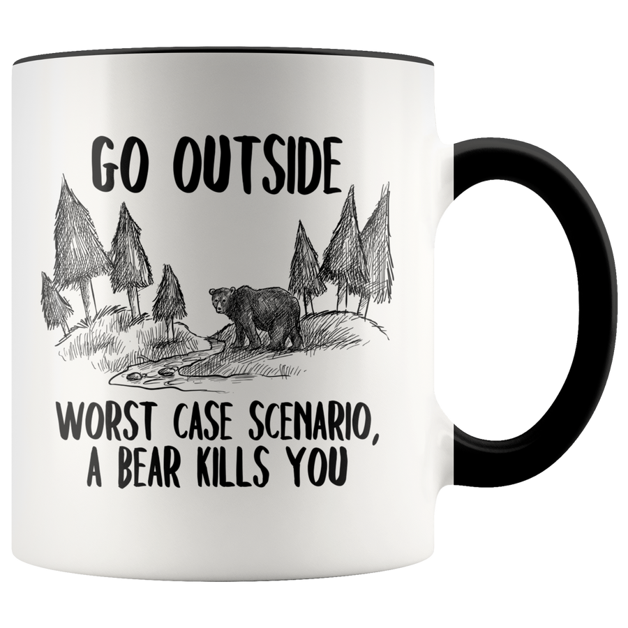 Accent Mug - Go Outside Bear Worst Case