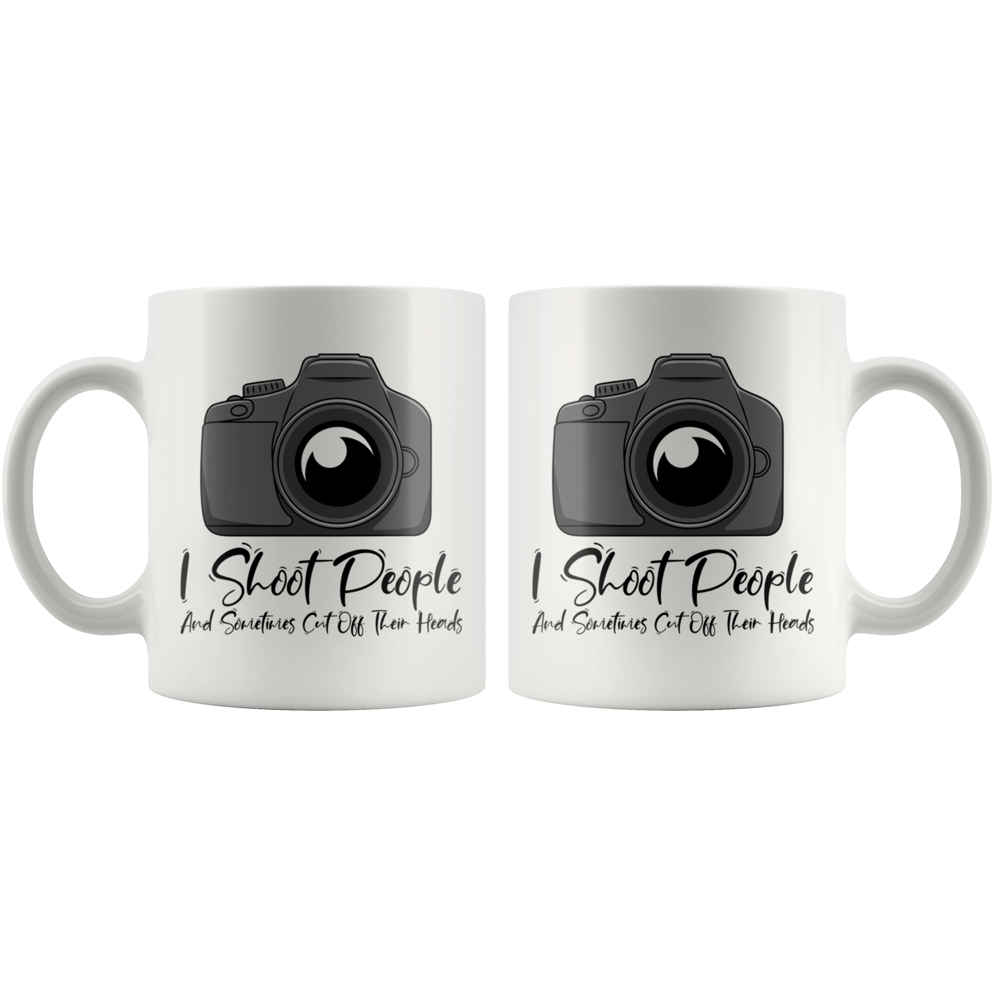 White 11oz Mug - Camera Photographer Shoot People