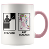 Accent Mug - Dabbing Art Teacher Unicorn