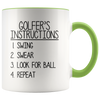 Accent Mug - Golfer's Instructions