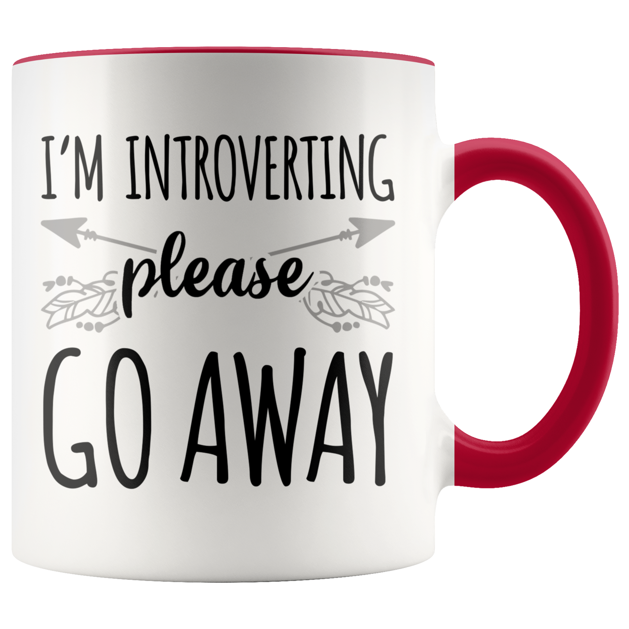 Accent Mug - Introverting Please Go Away