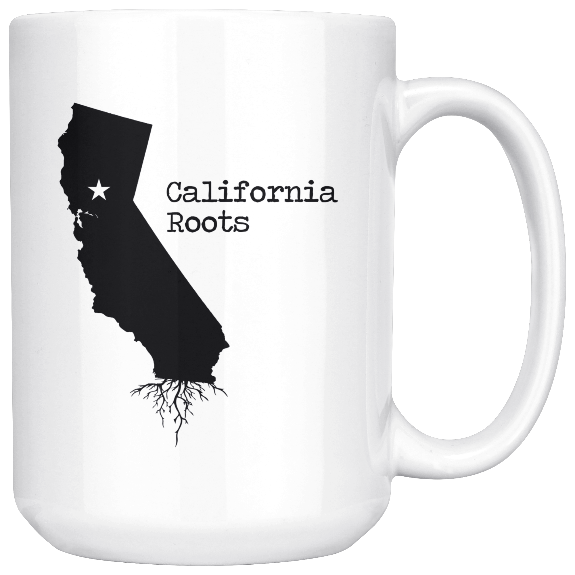 White Mugs - California Roots