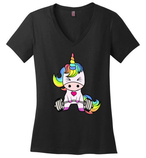 Unicorn Weightlifting Gym V-Neck