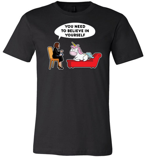 Unicorn Psychologist Believe In Yourself Canvas