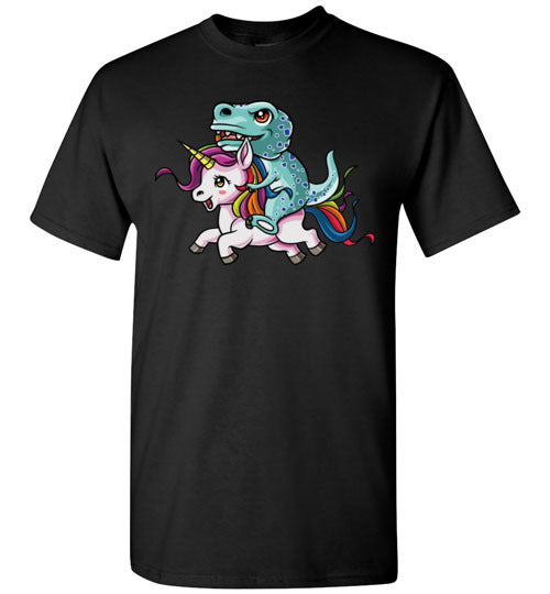 T-Rex Riding Unicorn Gildan Youth