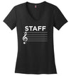 Music Staff V-Neck