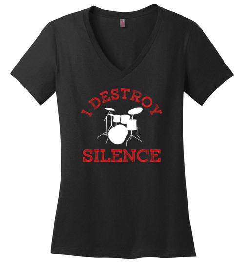 Drummer Destroy Silence V-Neck