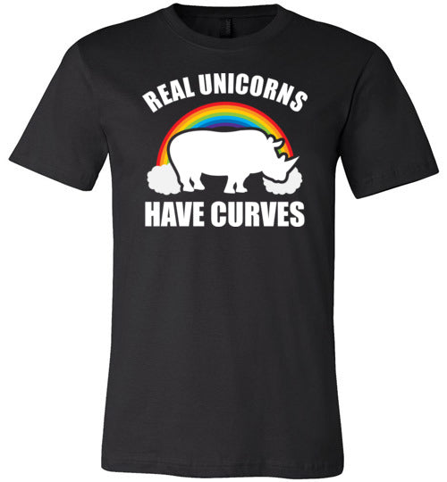 Real Unicorns Have Curves Canvas