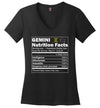 Zodiac Gemini Nutrition Facts V-Neck